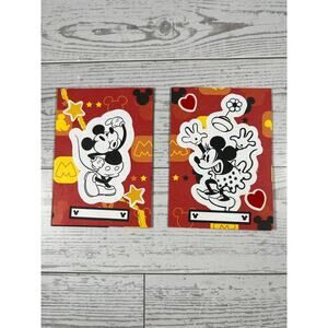 Mixed Media Collage Art Card OOAK ACEO ATC - Mickey and Minnie